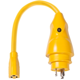 EEL Pigtail Adapter, 30A Male to 15A Female-Marinco (P30-15)