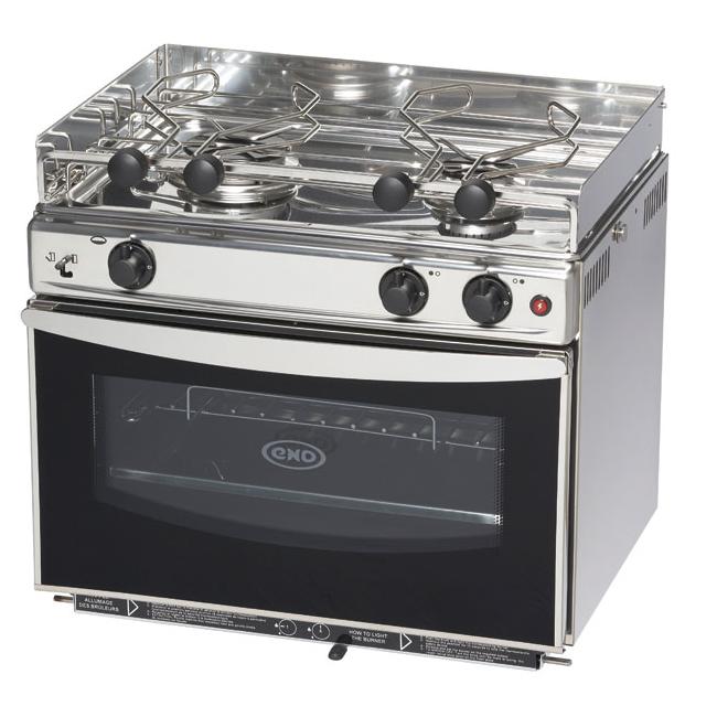 2 Burner With Grill Propane Gas Stove Oven Open Sea Eno 14134