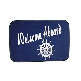 Welcome Aboard Mat 30x18,Navy - Matworks 10010