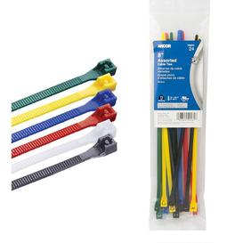 Cable Ties 8in Kit -Assorted Colours-Ancor (199224)