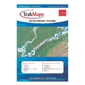 Nautical Chartbook of Thousand Islands: Brockville to Cornwall in Saint Lawrence River (Ontario)-Trak Maps (104)